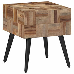 Maison Chic Table d'appoint | Table Basse 40x40x45 cm teck de récupération massif -GKD71240