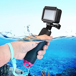 Wewoo Poignée flottante pour GoPro HERO 5/4/3 + / 3 et Xiaomi Yi / Yi II 4K et Sport caméra main / plongée Surfing flottabilité Rods avec réglable anti-perte sangle 