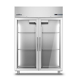 Armoire Réfrigérée 1400 L Positive Master GN 2/1 - 2 Portes Vitrées - Coldline