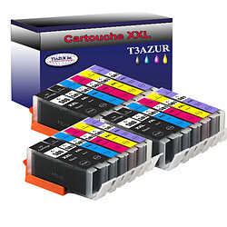 Lot de 18 Cartouches compatibles Canon PGI580/CLI581XL - T3AZUR