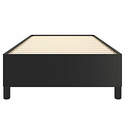 Maison Chic Lit adulte - Lit simple Cadre de lit,Structure du lit Contemporain Noir 80x200 cm Similicuir -MN17235 pas cher