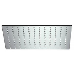 Alpi Pomme de tête métal carrée Slim 250x250 chromée