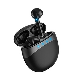 Universal M19 TWS Casque sans fil Bluetooth 5.0 Touch Control Bouchons d'oreilles Casque stéréo Casque sport avec 300mAh Base de charge Noir 