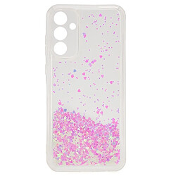 iLike Coque arrière en silicone à paillettes pour Samsung Galaxy A35 5G (A356E) (A356B) Rose clair