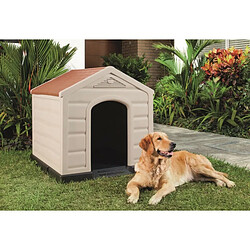 DOGSTYLE Niche pour Chien DOGGY 92 X 92 X 89 cm Polypropylène Confort thermique Intérieure/Extérieure Montage Rapide