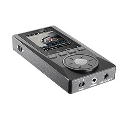 Universal Lecteur de musique numérique portable 32 Go X10 avec prise en charge de la haute résolution Sortie lumineuse Lecteur DSD MP3 sans perte avec puce Boîte en cuir | Lecteur MP3 | Lecteur de musique Agent Lecteur de musique(Le noir)