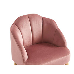 Acheter Vente-Unique Fauteuil pour enfant en velours rose COBACA