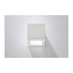 Luminaire Center Applique murale LEO céramique/verre blanc 1 ampoule