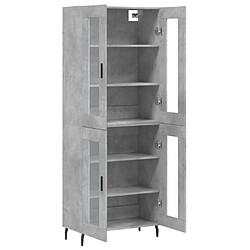 Acheter Maison Chic Buffet,Meuble de Rangement,commode pour salon,Cuisine Gris béton 69,5x34x180 cm Bois d'ingénierie -MN92948