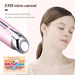 Avis Universal Masseur des yeux baguette magique EMS LED lumière chauffante ions son vibrations visage et yeux outil de massage thermique froid cercle sombre déchargement 48 | Appareil de beauté de la maison