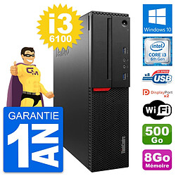 PC Lenovo ThinkCentre M800 SFF Core i3-6100 RAM 8Go Disque 500Go Windows 10 Wifi · Occasion 