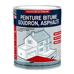 PRO COM Peinture bitume, résine sol enrobé bitumeux, asphalte, goudron, macadam PROCOM-2.5 litres-Blanc