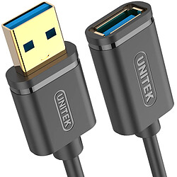 Unitek USB-A - USB-A 0,5 m Noir (Y-C456GBK) Unitek USB-A - USB-A Câble USB de 0,5 m Noir (Y-C456GBK)