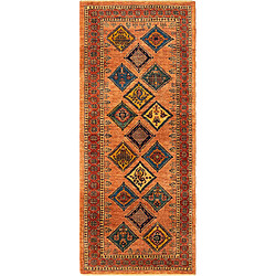 Vidal Tapis de couloir en laine 204x85 orange Kashkuli