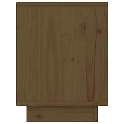 Acheter vidaXL Table de chevet Marron miel 40x30x40 cm Bois de pin solide