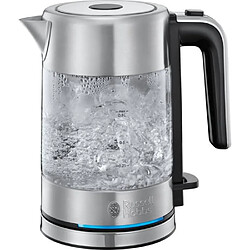 RUSSELL HOBBS 24191-70 Bouilloire 0,8L en Verre Compact Home Design Premium, Ebullition Rapide, Filtre Anti-Calcaire Amovible