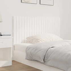 Avis Maison Chic Tête de lit scandinave pour lit adulte,Meuble de chambre murale Blanc 127,5x3x60 cm Bois massif de pin -MN10323