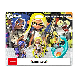 Nintendo Pack Amiibo - Collection Splatoon 3 - Octaling (Bleu) + Inkling (Jaune) + Salmioche