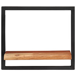 vidaXL Étagères murales 2 pcs 40x24x35 cm Bois d'acacia et acier