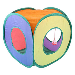 Jouets de maison de chat de tunnel pliable de