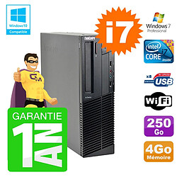 PC Lenovo M91p SFF Intel I7-2600 4Go Disque 250Go Graveur Wifi W7 · Occasion 