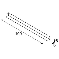 Acheter Plafonnier intérieur SLV Q-LINE®, 1m, noir, LED, 46W, 3000K, variable