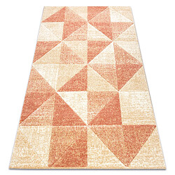 RUGSX Tapis FEEL 5672 17911 Triangles beige terre cuite 160x220 cm 