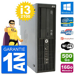 PC HP WorkStation Z210 SFF Core i3-2100 RAM 16Go Disque 500Go Windows 10 Wifi · Occasion 