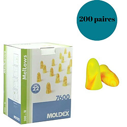 Bouchons Anti Bruit Moldex Mellows, 200 paires 