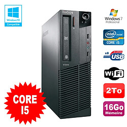 PC Lenovo Thinkcentre M81 SFF Core I5-2400 16Go 2To Graveur WIFI Win 7 Pro · Occasion 