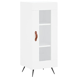 Maison Chic Buffet,Meuble de Rangement,commode pour salon,Cuisine blanc 34,5x34x90 cm bois d'ingénierie -MN57643