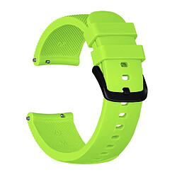 Wewoo Bracelet pour montre connectée Dragonne de Crazy Horse Texture Silicone la version 20mm Huami Amazfit Bip Lite Vert