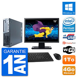 PC Lenovo M91p SFF Ecran 19" Intel G630 RAM 4Go Disque 1To Windows 10 Wifi · Occasion 