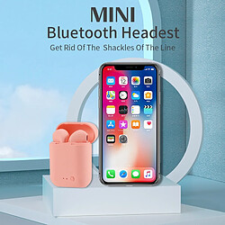 GUPBOO Disney TWS i7 Mini 2 Écouteurs sans fil Bluetooth 5.0 Matte Macaron In-Ear Headset avec micro et étui de chargement pas cher