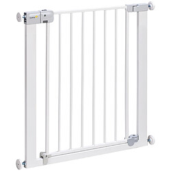 Safety 1st Barrière de sécurité enfant en métal blanc - Fermeture auto 73-80 cm 