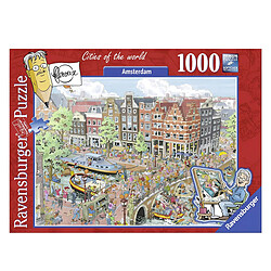 Avis Ravensburger Puzzle Énigme 1000 pièces Amsterdam au Thème Villes du Monde Fleroux Multicolore