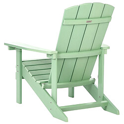 Acheter Beliani Chaise de jardin Bois d'ingénierie Vert clair ADIRONDACK