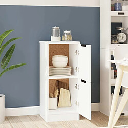 Avis Maison Chic Buffet,Meuble de Rangement,commode pour salon,Cuisine Blanc 30x30x70 cm Bois d'ingénierie -MN81512