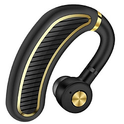 Wewoo Casque d'écoute sans fil Bluetooth pour affaires avec micro 24 heures sur l'heure de travail Casque d'écoute Bluetooth pour téléphone Android iPhone (or noir) 