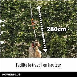 DUAL POWER Taille-haie Powerplus DualPower Powdpg75380 40 V