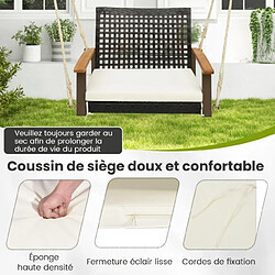 Avis Helloshop26 Ensemble de 2 tabourets de bar de 45 cm cadre en bois de caoutchouc et siège en papier tissé tabouret sans dossier rustique naturel 20_0006724