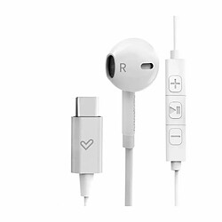 Casques avec Microphone Energy Sistem 448999 USB-C Blanc 