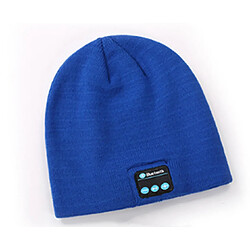 YP Select Bluetooth Hat Bluetooth Beanie Hat with Bluetooth 5.0 Built-in Stereo Mic Fit for Outdoor Sports-Bleu 