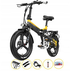 Autrement vélo électrique pliable G650 500W 48V 12.8AH 35KM/H-Jaune