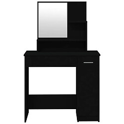 Helloshop26 Coiffeuse avec miroir 86,5 x 35 x 136 cm noir 02_0006215