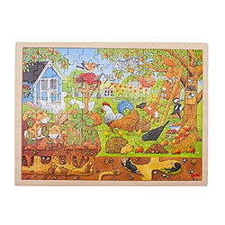 Goki Puzzle-Notre jardin-96 pièces, 57743, Multicolore 