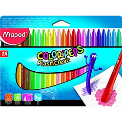 Helix Maped Color'Peps Plasticlean Set de 24 crayons