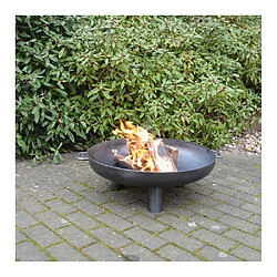 Fancy Flames Brasero en acier 3 larges pieds Diamètre 70 cm.