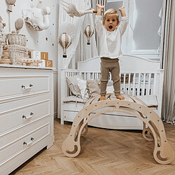 Acheter KateHaa Arche d'escalade XXL en bois aux couleurs naturelles | Arche d'escalade intérieure / Structure d'escalade pour enfants | Jouets Montessori