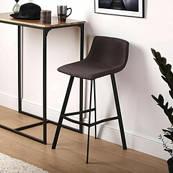 Tabouret Versa Baldwin Gris 49 x 88 x 42 cm (2 Unités) pas cher